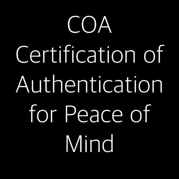 Certificate of Authentication - Picture 1 of 2